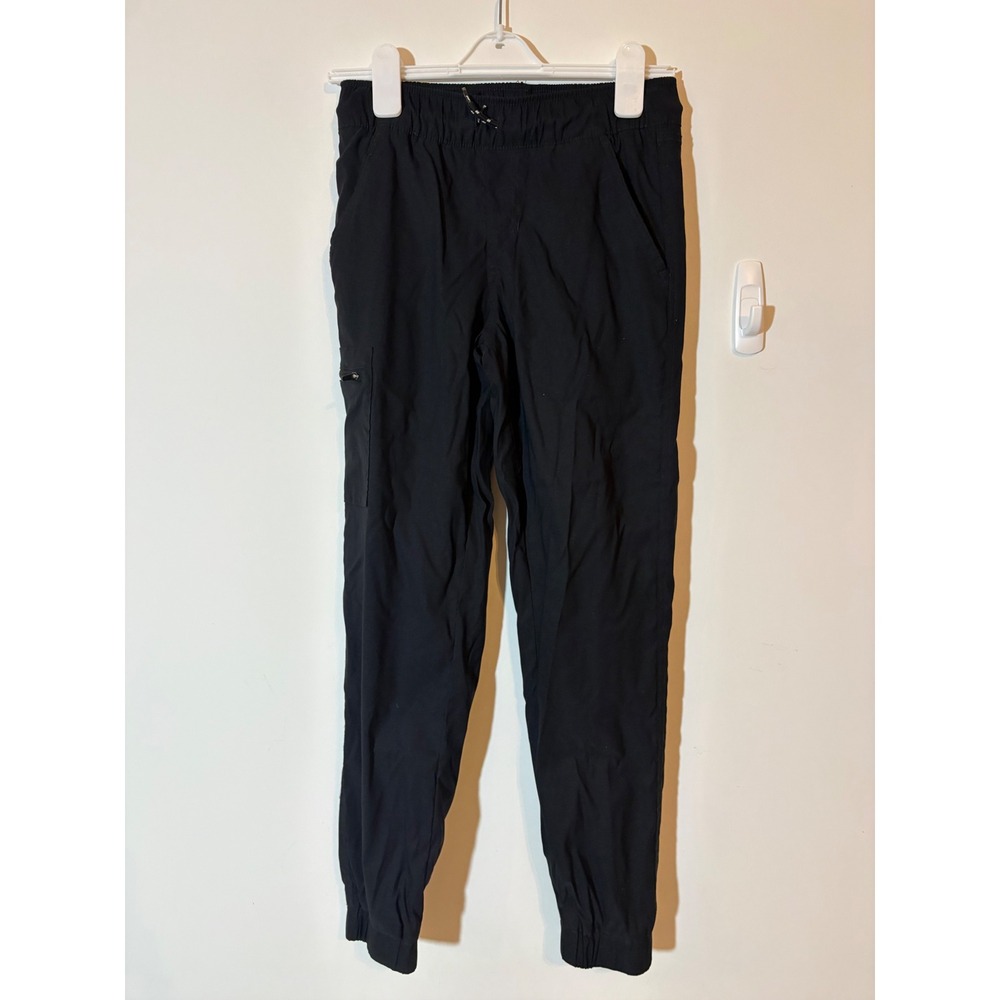 Weatherproof Vintage Boys Black Fleece Lined Jogger Pants Size L 14/16 Cargo